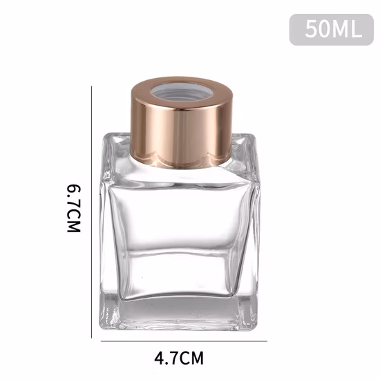 Bottiglie di vetro decorative, diffusore a bastoncini, ricarica di olio, profumo di Natale con bastoncini di fiori